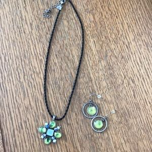 Lia Sofia necklace and earrings set